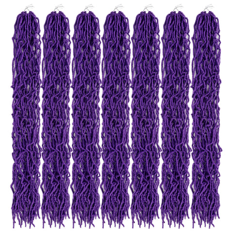 Vomella 8pcs 36" Faux Locs Synthetic Crochet Braiding Hair Extension 10 Colors 12strands/pc