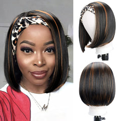 glueless straight wig synthetic hair