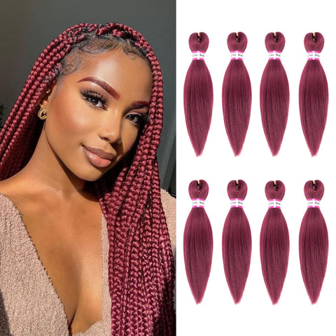 Vomella Easy (12 20 Inch BUG#) Pre-Stretched Synthetic Braiding Hair, 8 packs Crochet Braids Hair Extension