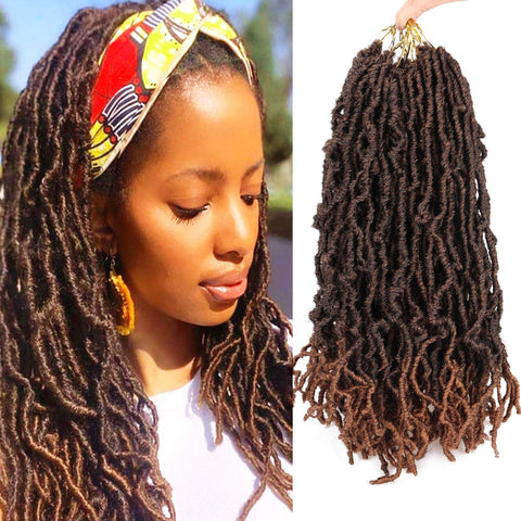 Vomella Faux Locs Crochet Hair Synthetic Braiding Hair Extensions 14 Inch