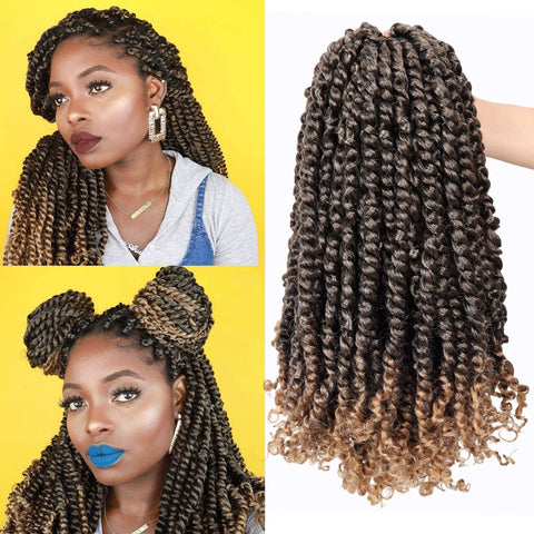 Pre-Twisted Passion Twist Crochet Hair 14 Inch