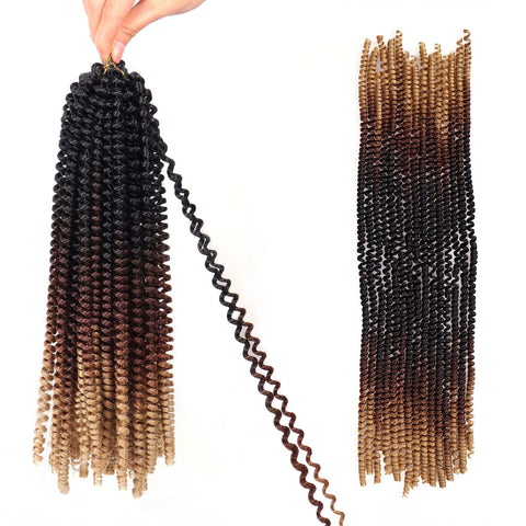 Vomella Spring Twist Crochet Braids Hair Synthetic 14" 6 Packs