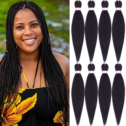 Synthetic hair for braiding