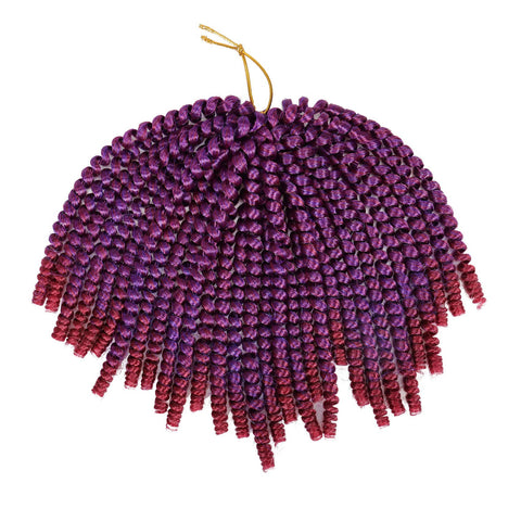 Vomella 8” Spring Twist Synthetic Crochet Braiding Hair 6 Packs