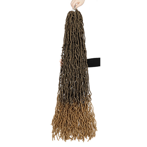Vomella 8pcs 36" Faux Locs Synthetic Crochet Braiding Hair Extension 10 Colors 12strands/pc