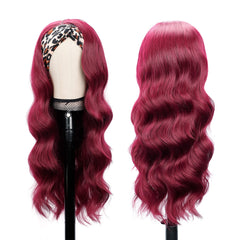 burgundy synthetic wig