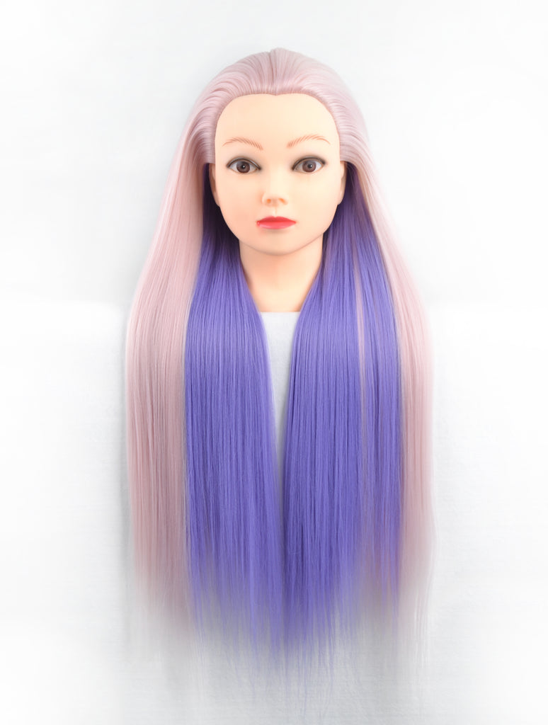 Mannequin Head 26″-28″ Long Synthetic Fiber Hair Styling Training