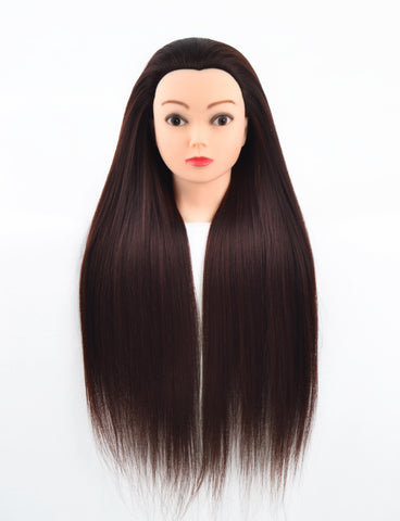 Vomella Traininghead 26"-28" Mannequin Head Hair Styling Manikin Cosmetology Doll Head Mixed Colors