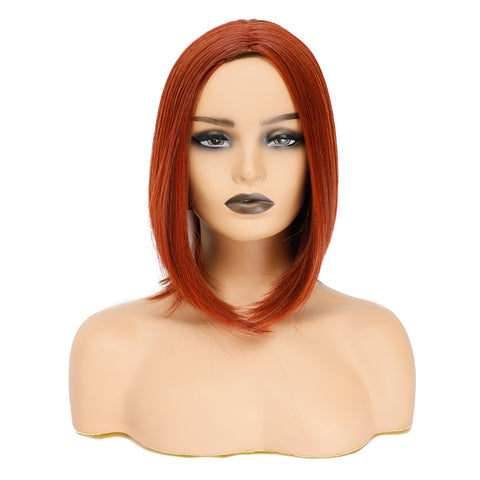 140 Vomella Straight Bob Synthetic Wig Ginger Colour Z Part Glueless Wigs