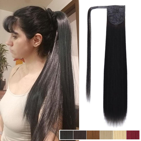 Vomella MMZ Style 22 Inch 10 Colors Synthetic Fiber Ponytails for Women