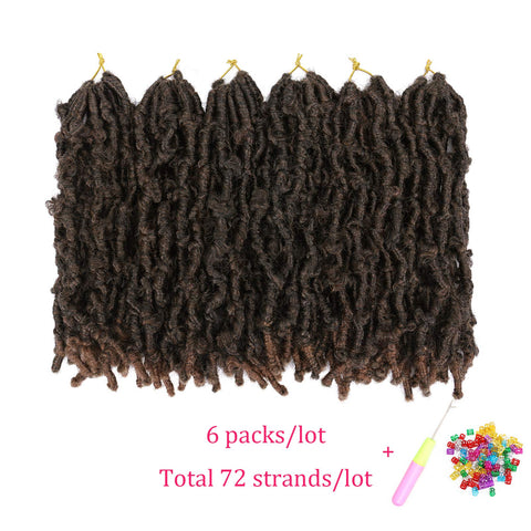 Vomella Butterfly Locs Synthetic Crochet Braids 12 Inch 6 Packs