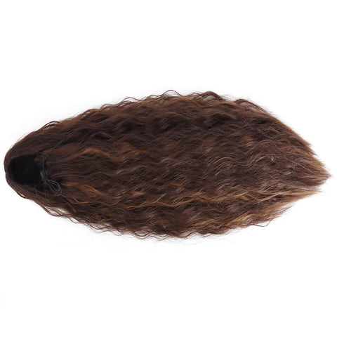 Vomella Synthetic Hair Drawstring Long Water Wave Ponytail Mixed Brown Colour