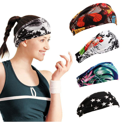 Vomella Printed Yoga Sports Headbands for Women Headband Wig Accessories